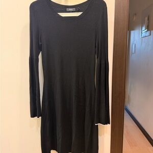 Theory Black Long Sleeve Dress